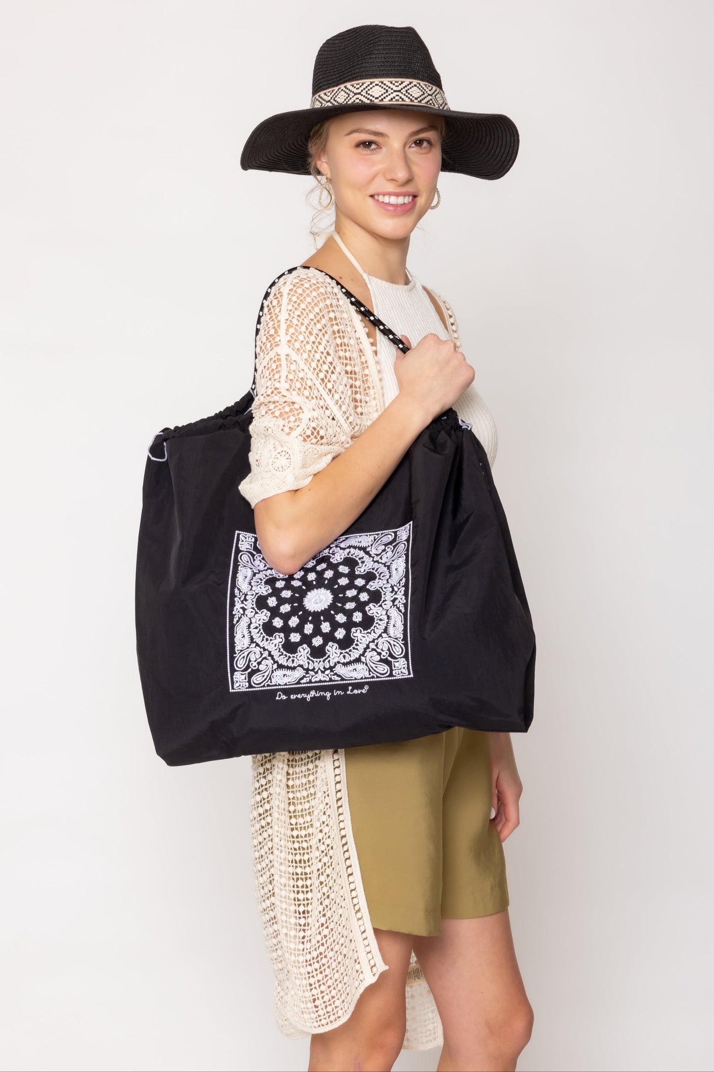 Paisley Pattern Rope Bag