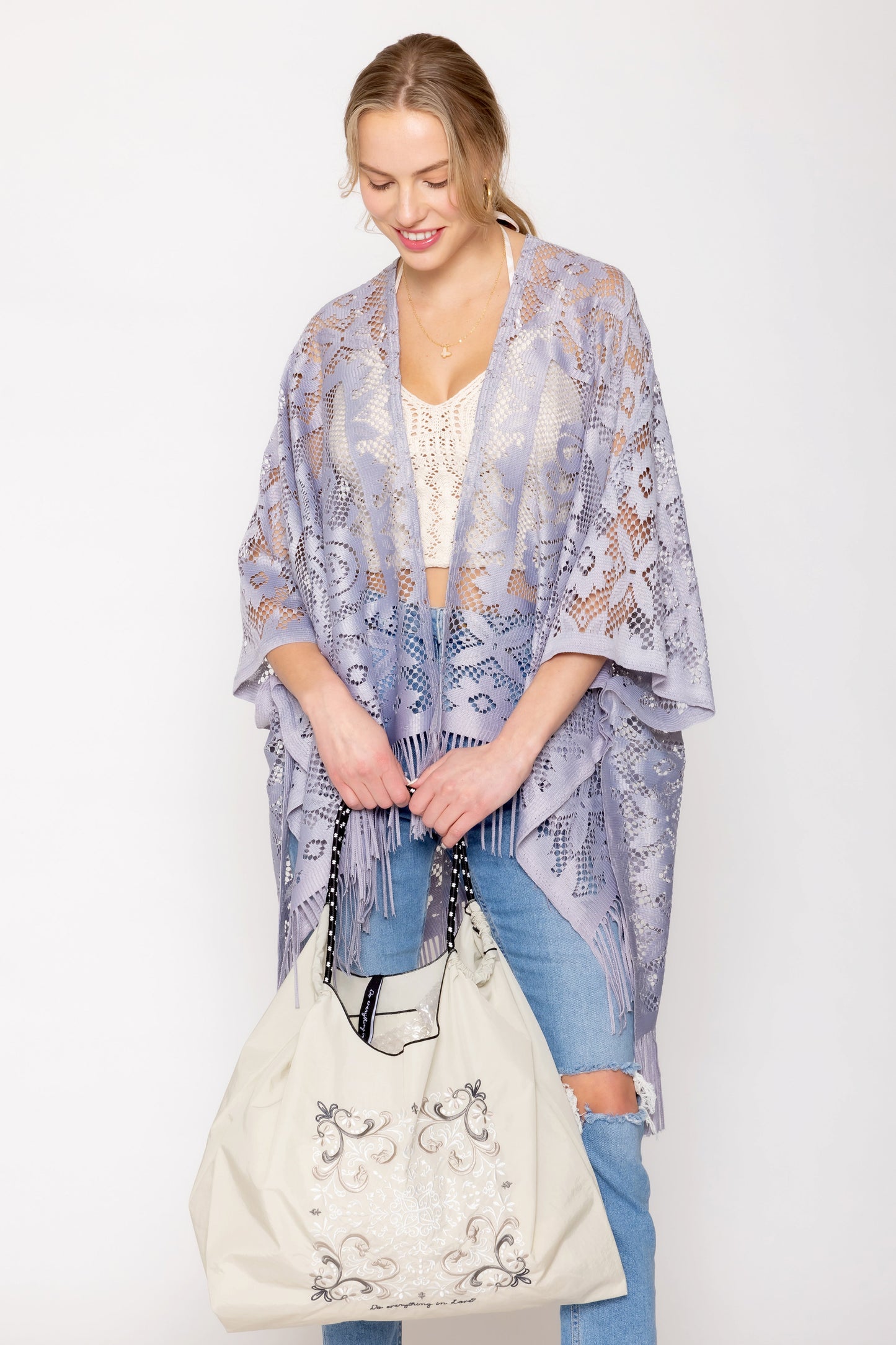 Paisley Pattern Rope Bag