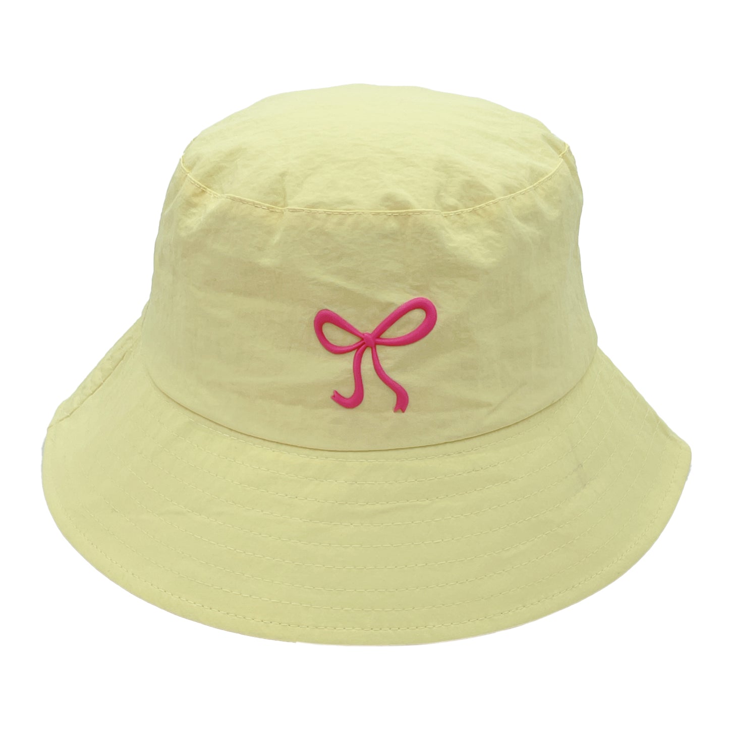Rubber Bow Bucket Hat
