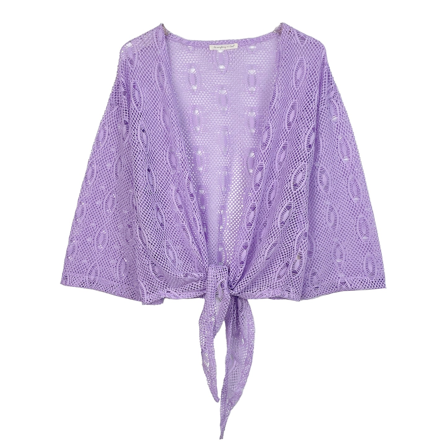 The Waist Tie Mesh Cardigan