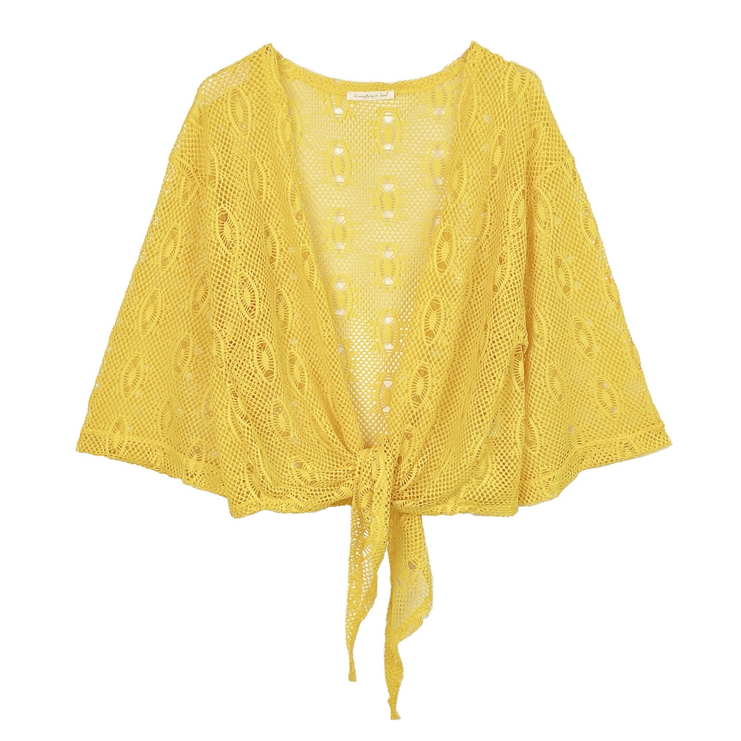 The Waist Tie Mesh Cardigan