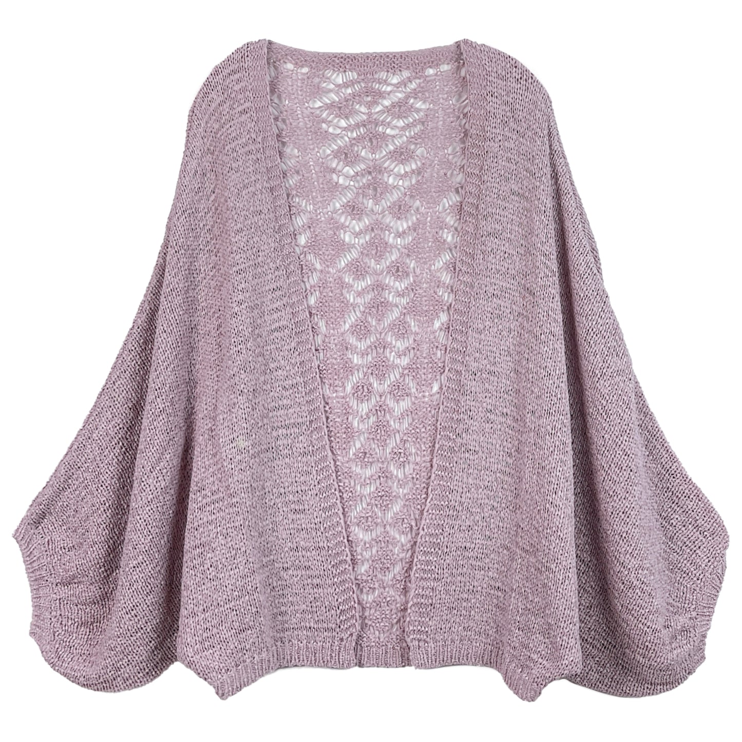 Crochet Cardigan With Lace Back