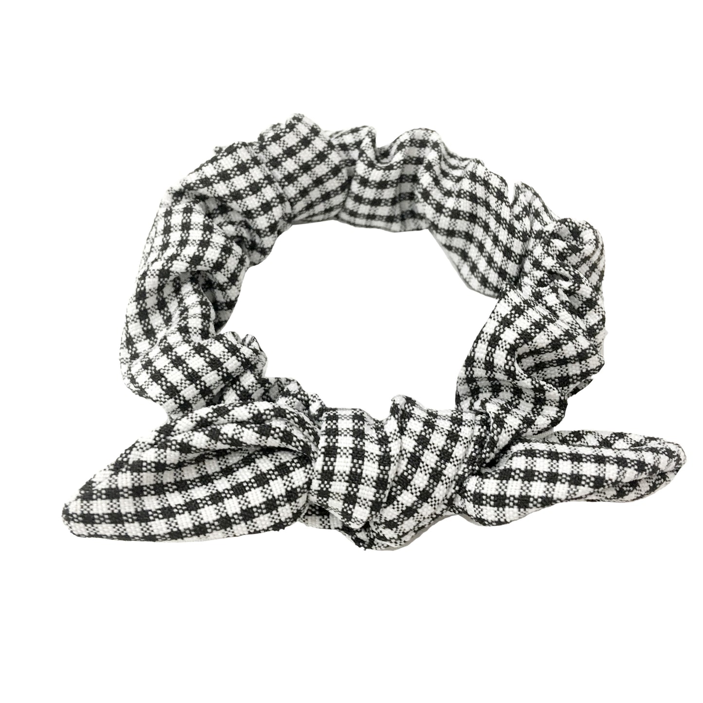 Plaid Scrunchie with Ribbon