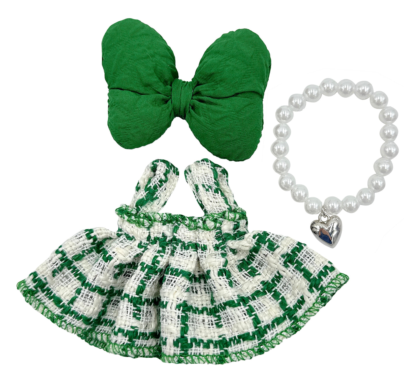 Ribbon Tweed Dress Set - LBB Clothing