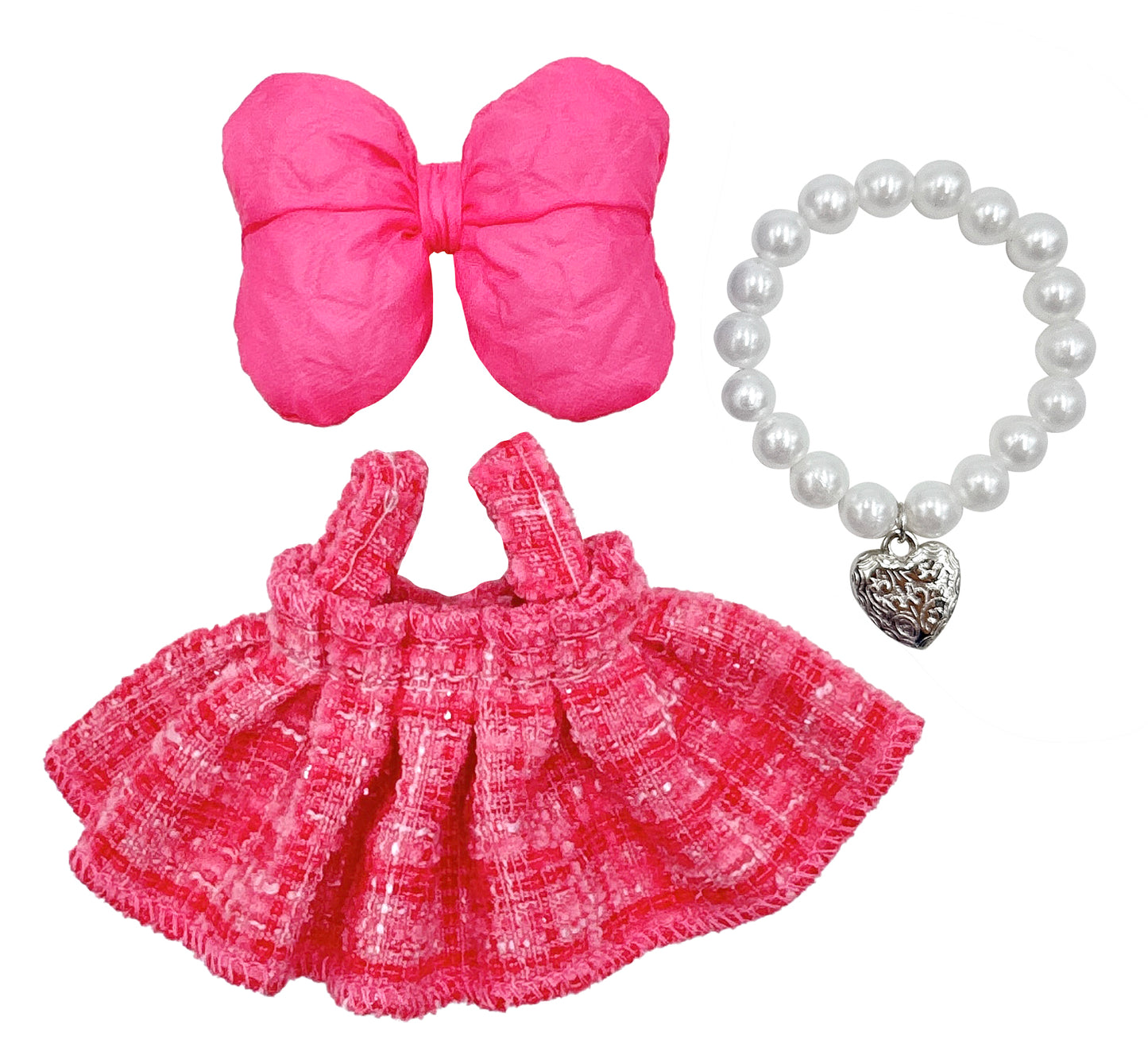 Ribbon Tweed Dress Set - LBB Clothing