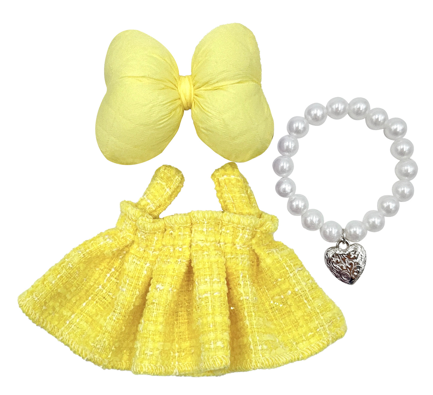 Ribbon Tweed Dress Set - LBB Clothing