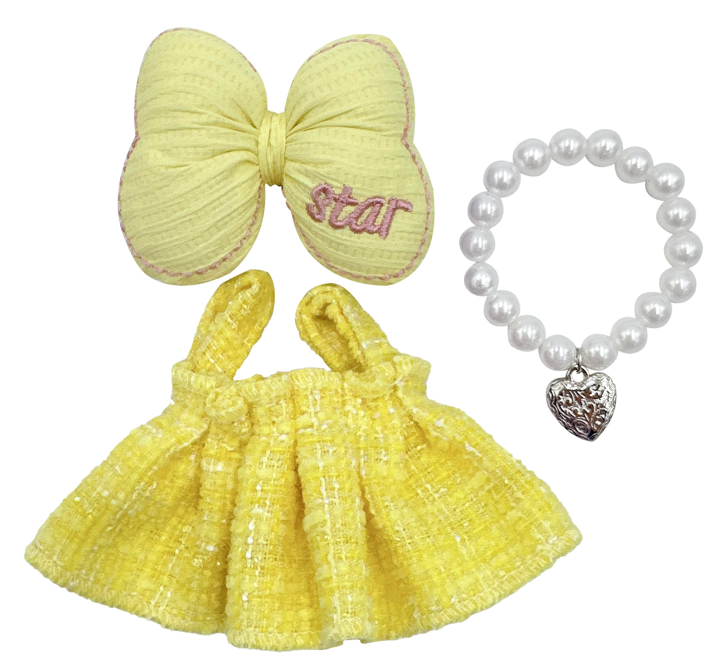 Ribbon Tweed Dress Set - LBB Clothing
