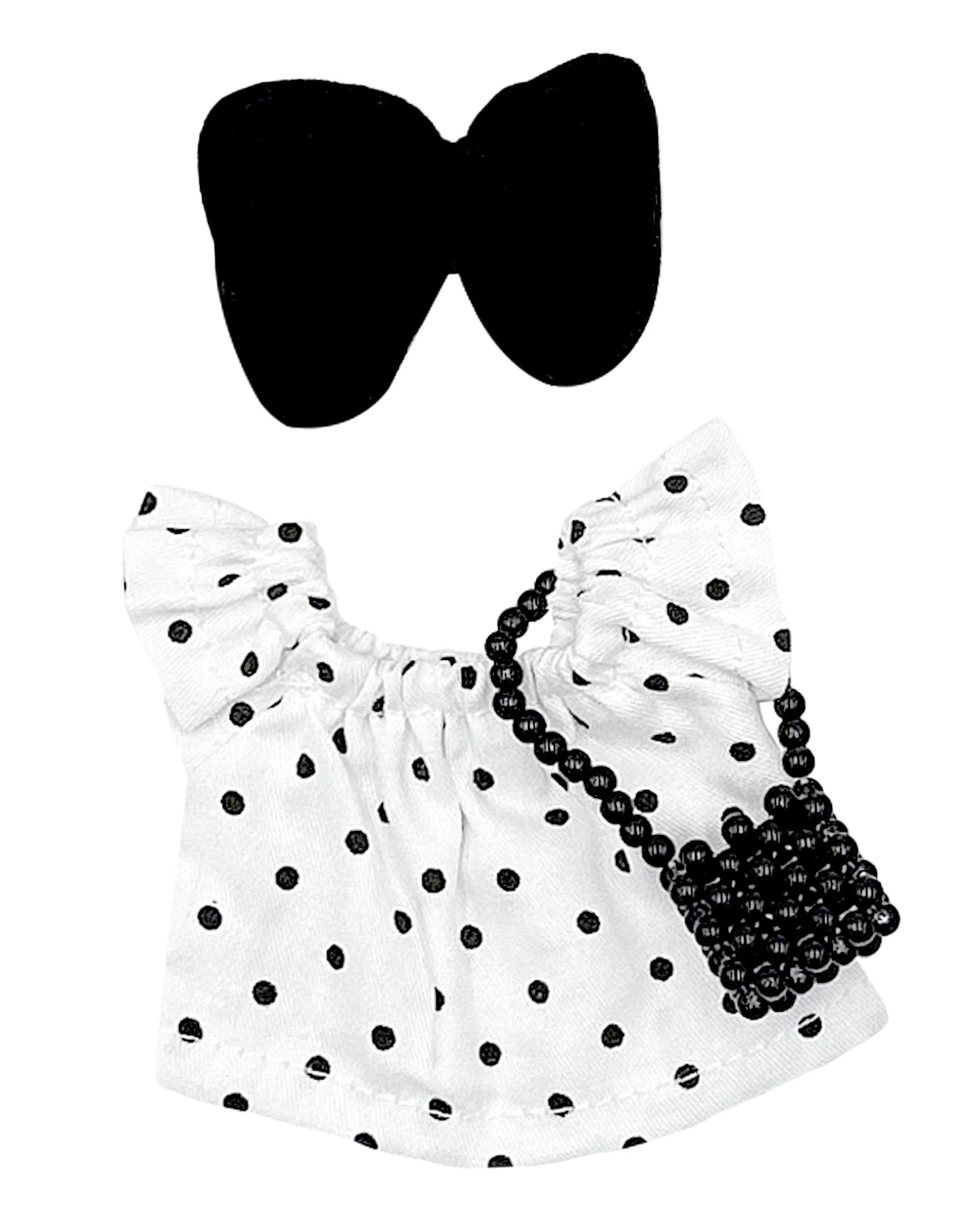 Dot Ribbon Blouse Set - LBB Clothing