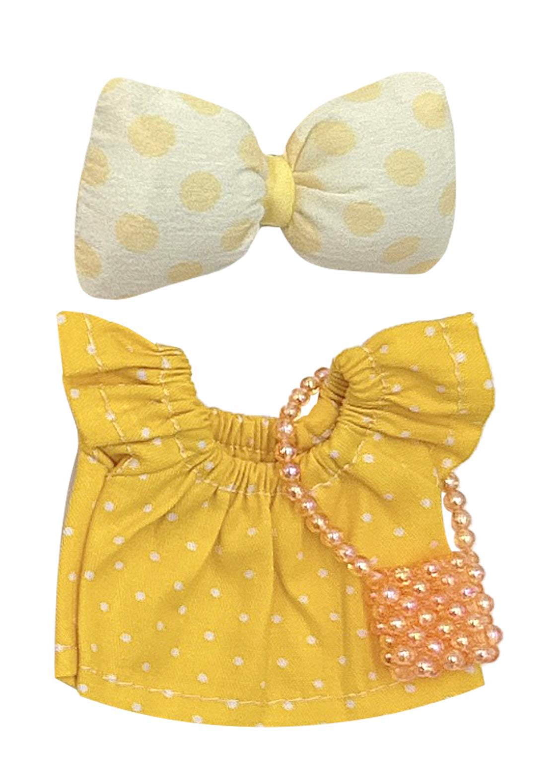 Dot Ribbon Blouse Set - LBB Clothing