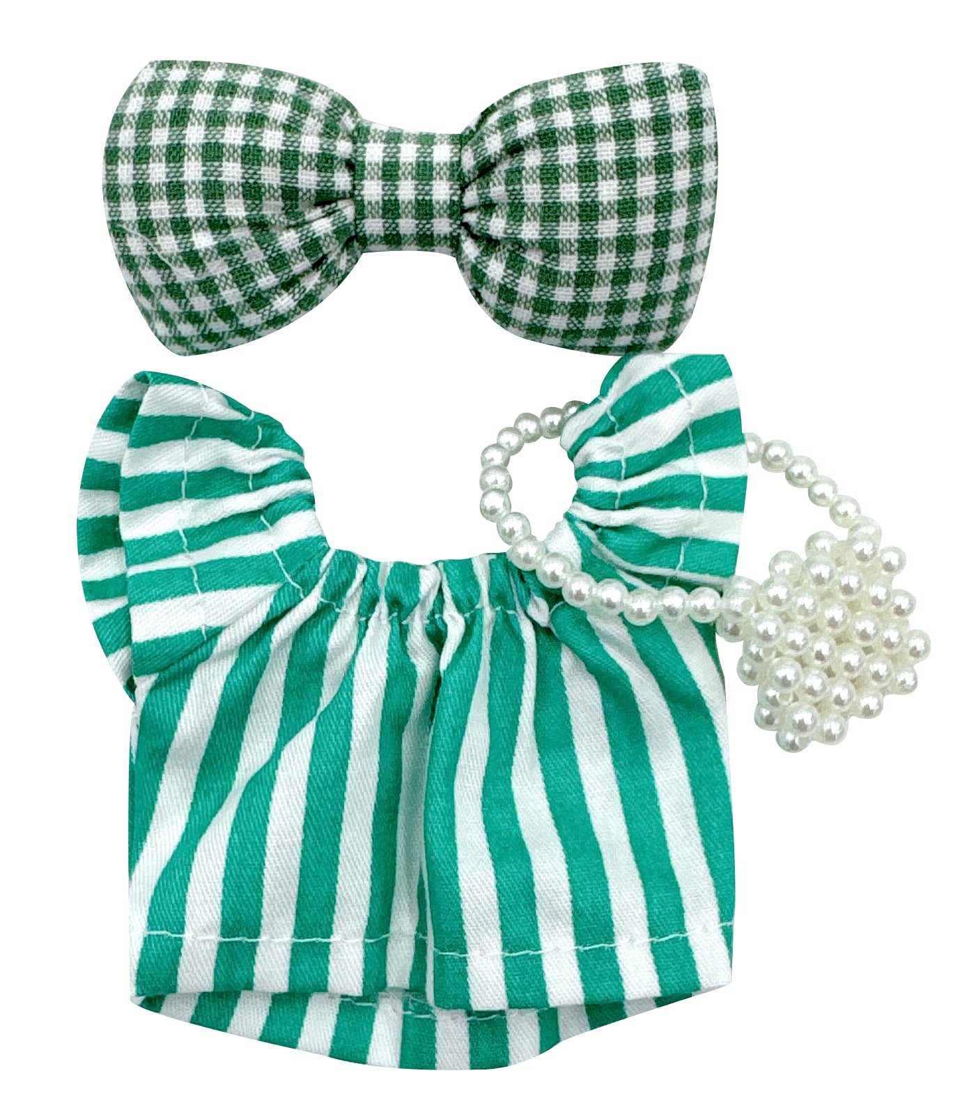 Gingham Stripe Blouse Set - LBB Clothing