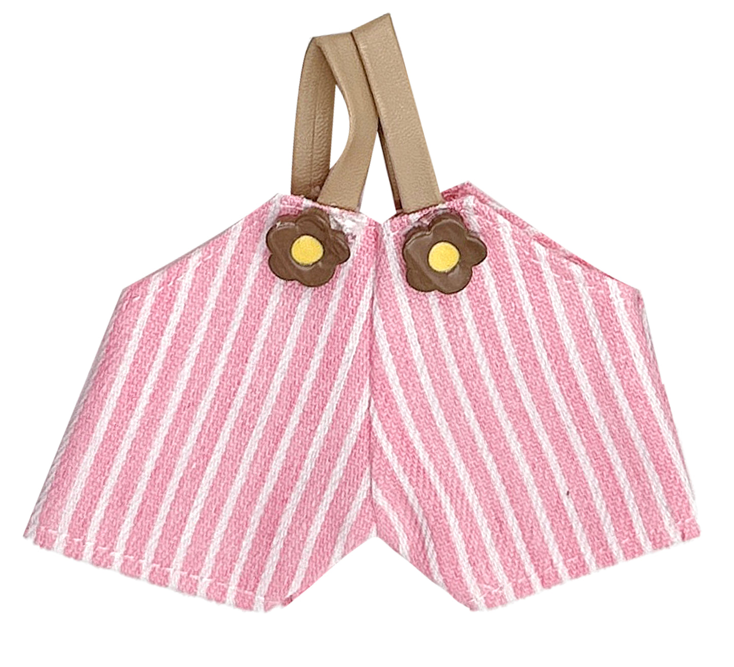 Flower Stripe Overall Shorts - LBB Clothing