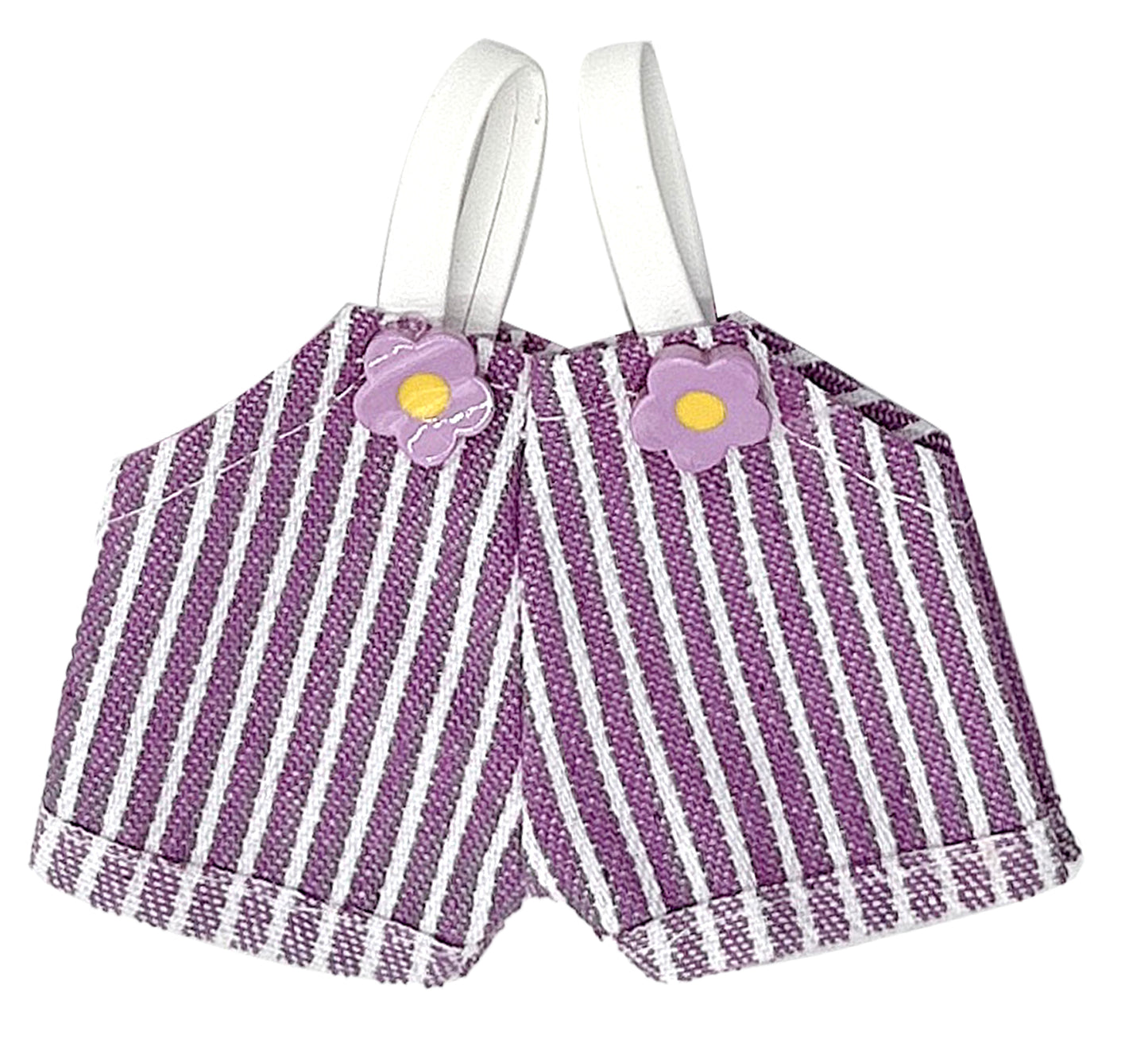 Flower Stripe Overall Shorts - LBB Clothing