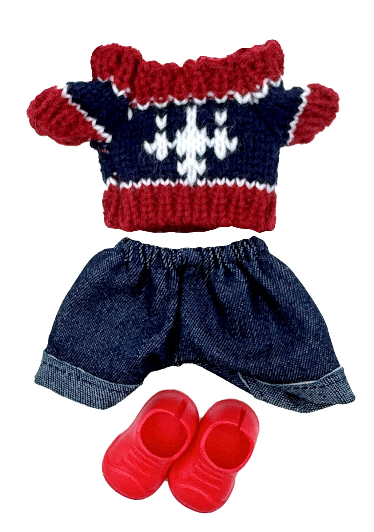 Nordic Knit Denim Set - LBB Clothing