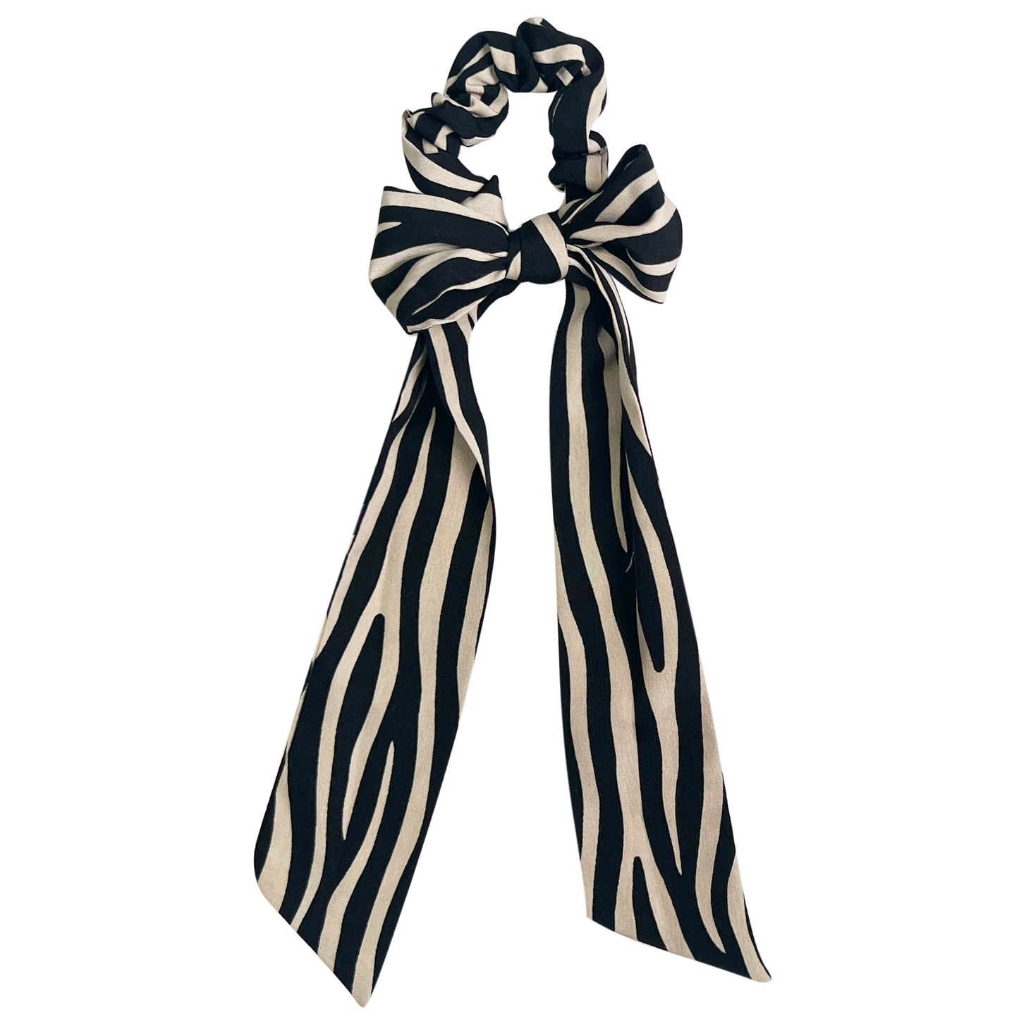 Enlarged Wood Grain Print Scarf Pony