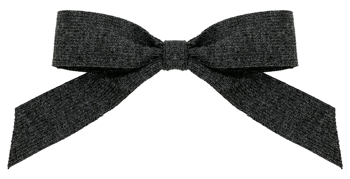 Lisa Evelyn Hair Bow Clip by L&E NY: Black