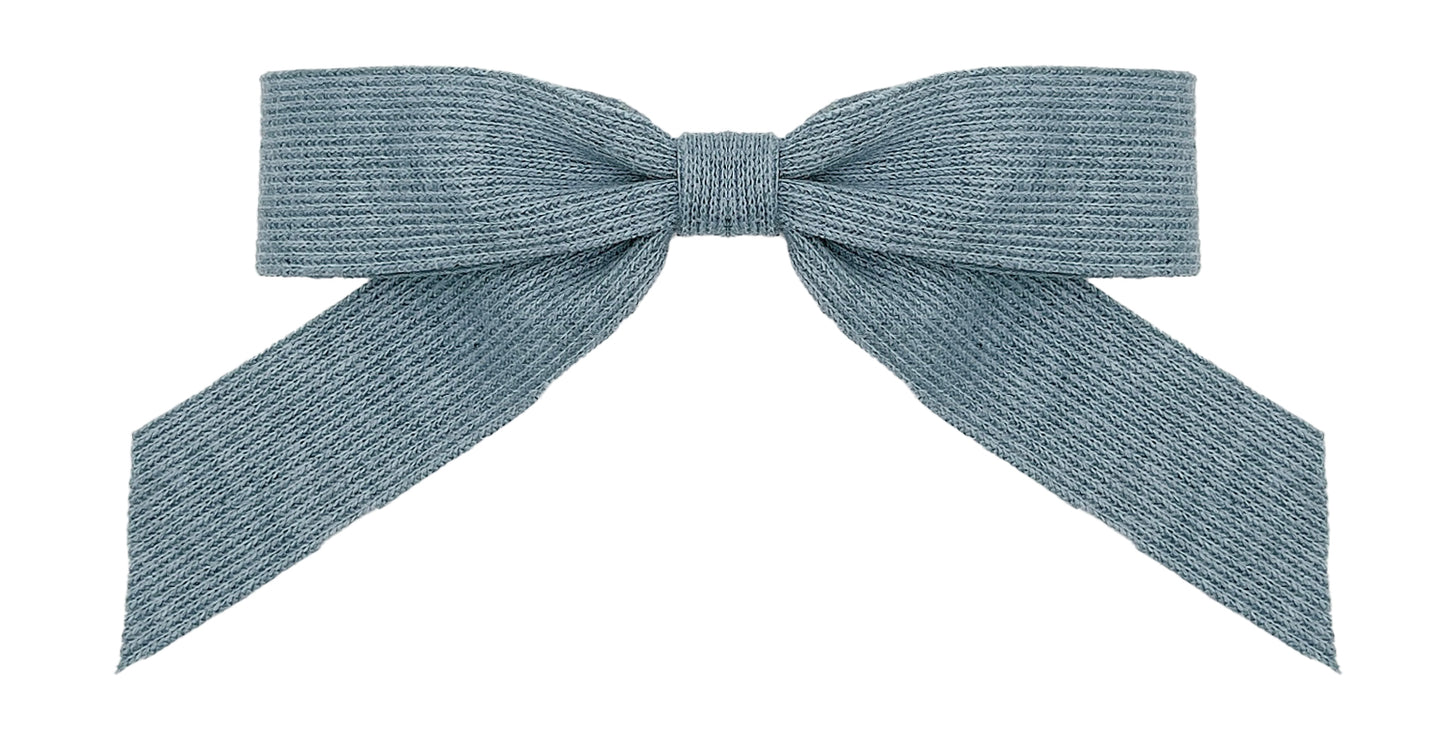 Lisa Evelyn Hair Bow Clip by L&E NY: Blue