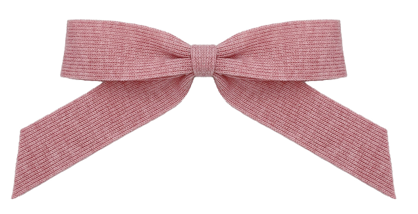 Lisa Evelyn Hair Bow Clip by L&E NY: Pink