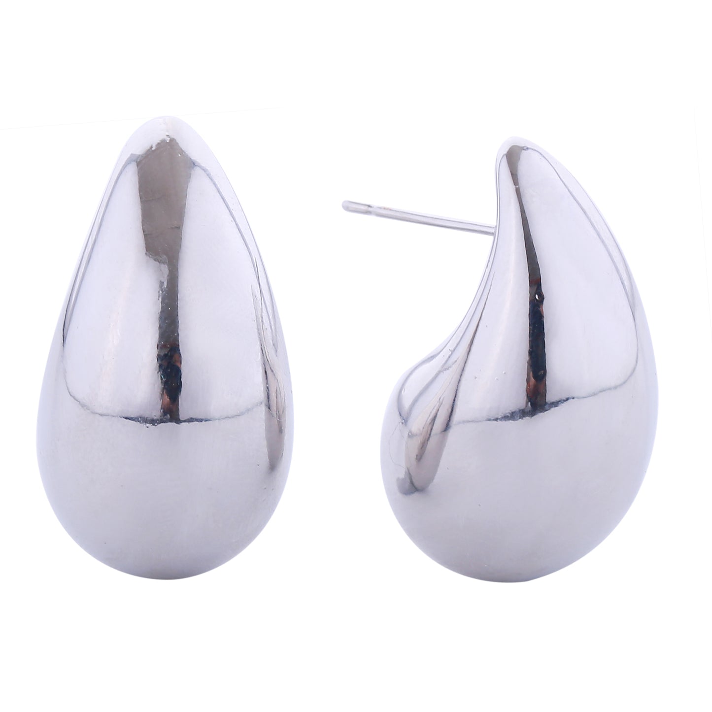 14K Gold/White Gold Dipped Daily Raindrop Post Earrings