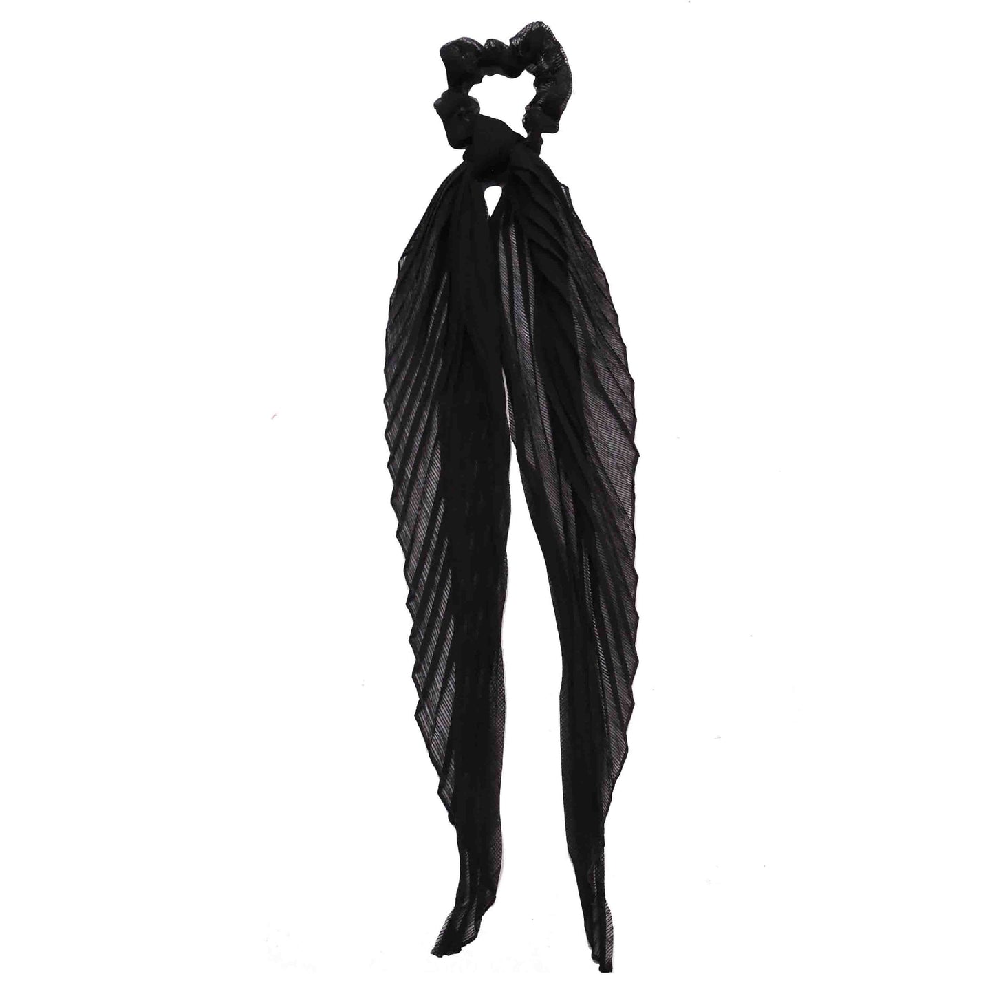 Pleated Solid Scarf Pony