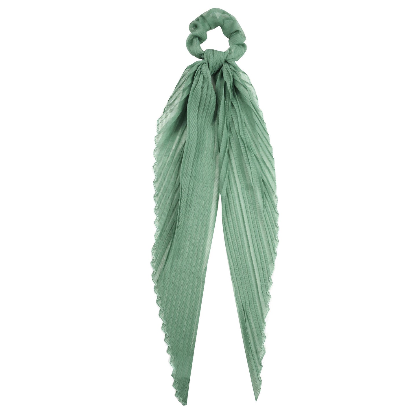Pleated Solid Scarf Pony