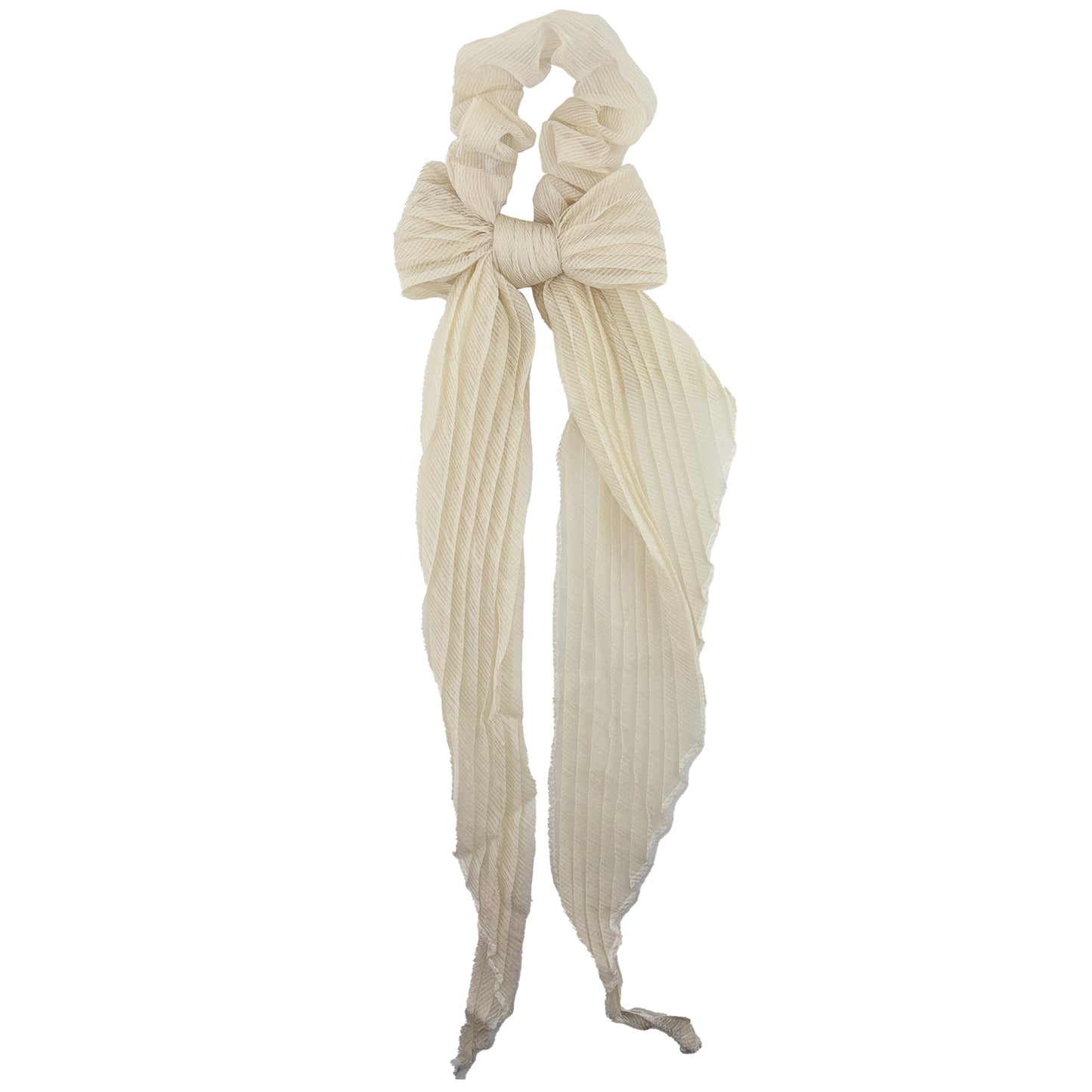 Pleated Solid Scarf Pony