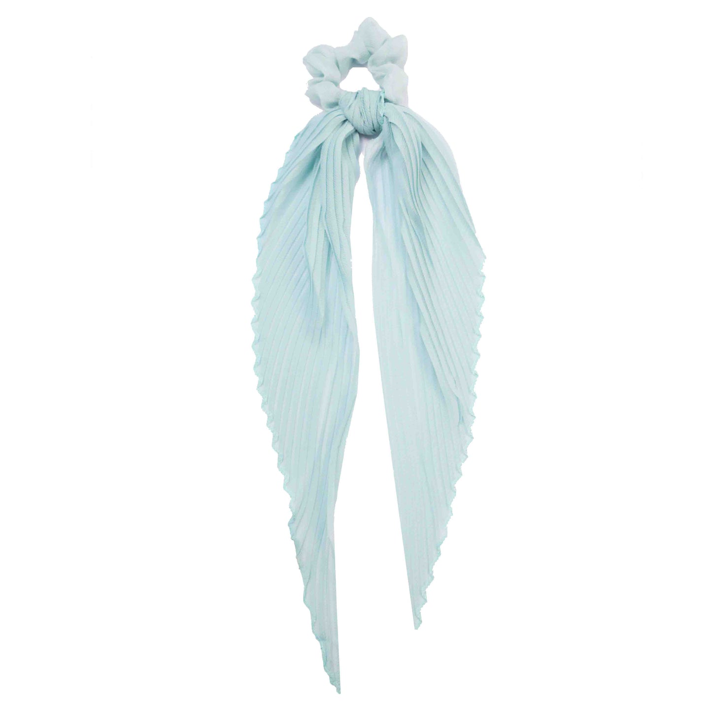 Pleated Solid Scarf Pony