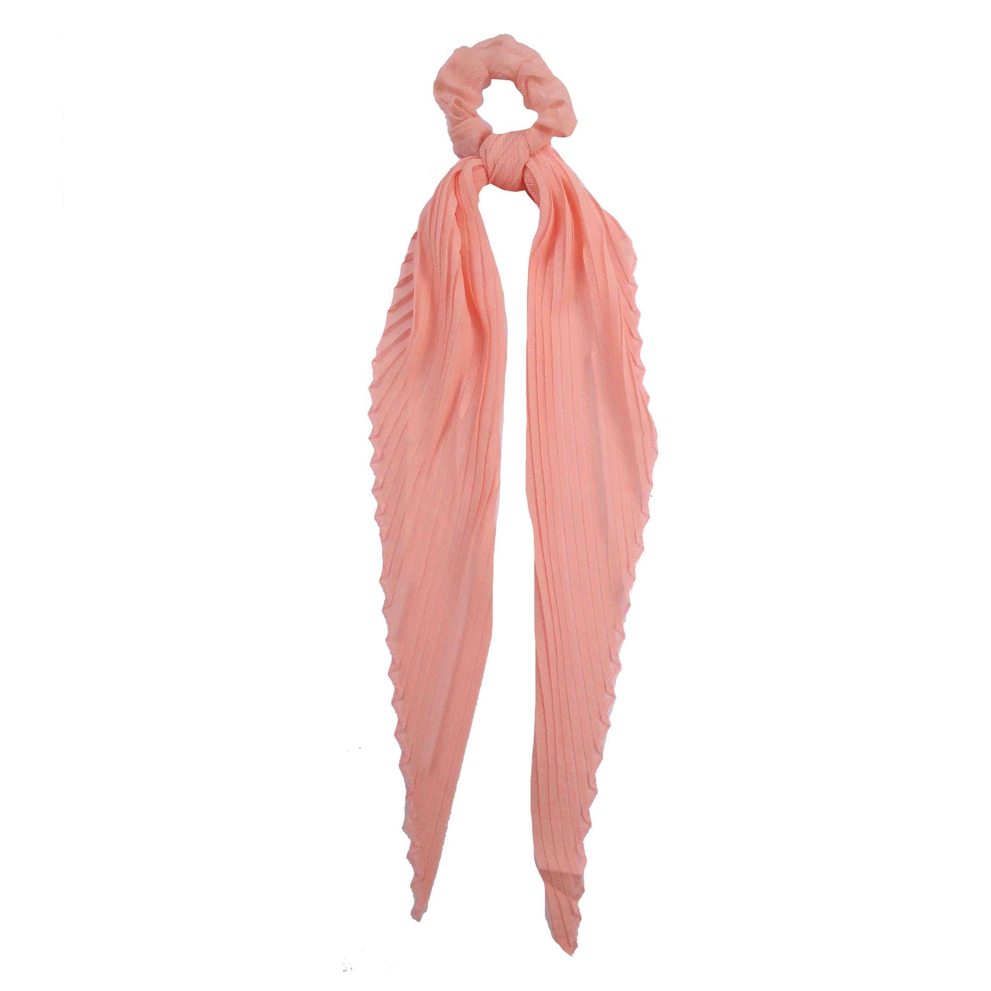 Pleated Solid Scarf Pony