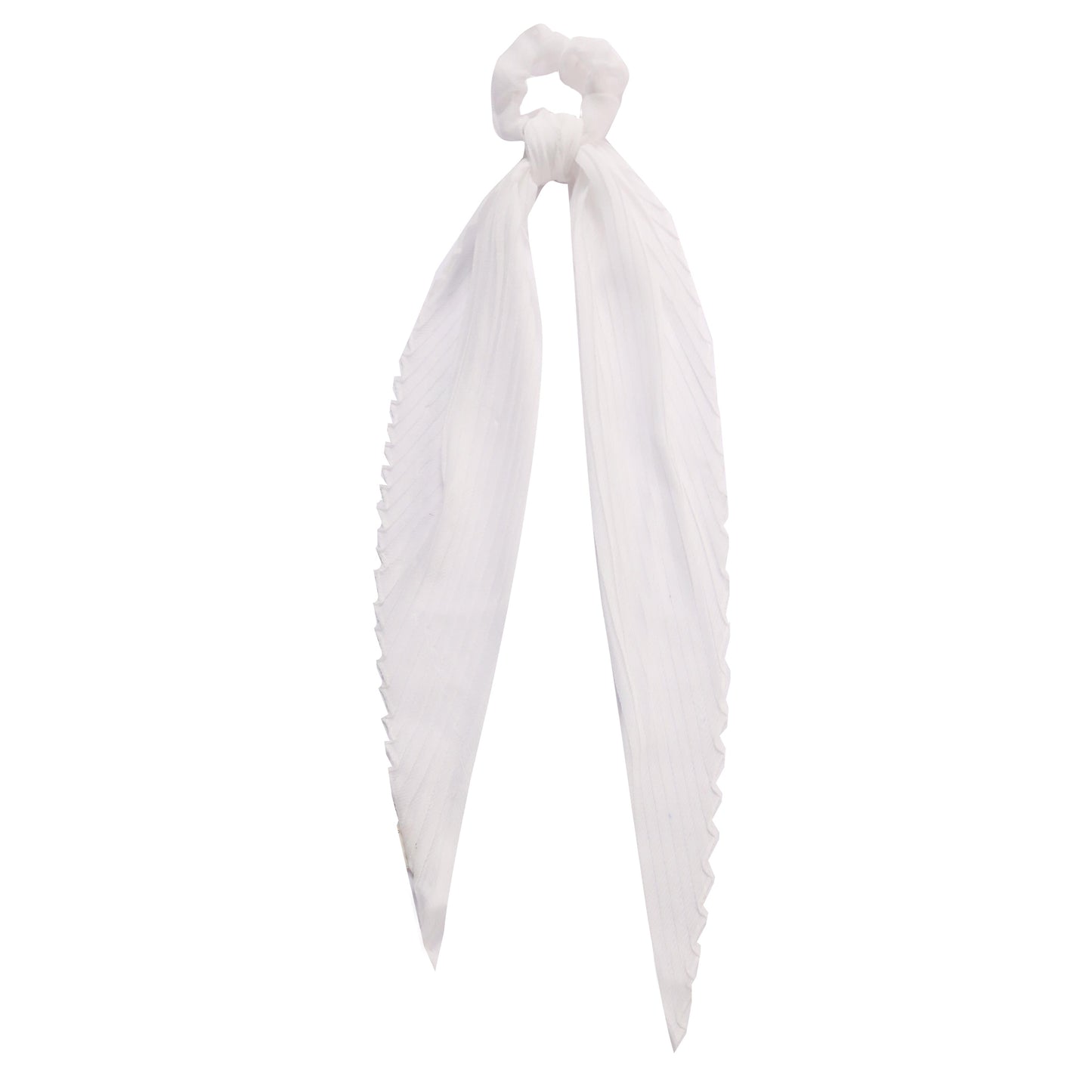 Pleated Solid Scarf Pony