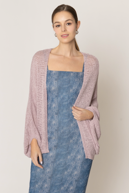 Crochet Cardigan With Lace Back