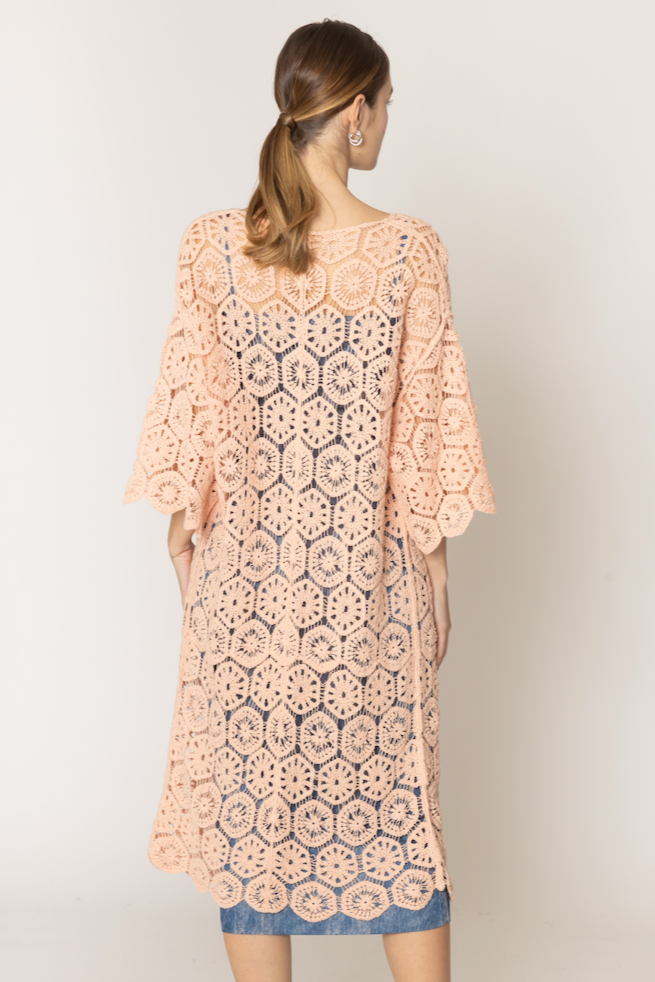 Crochet Long Cardigan