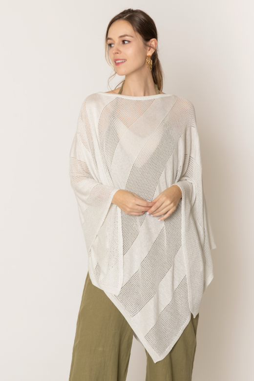 Lurex Mesh Poncho