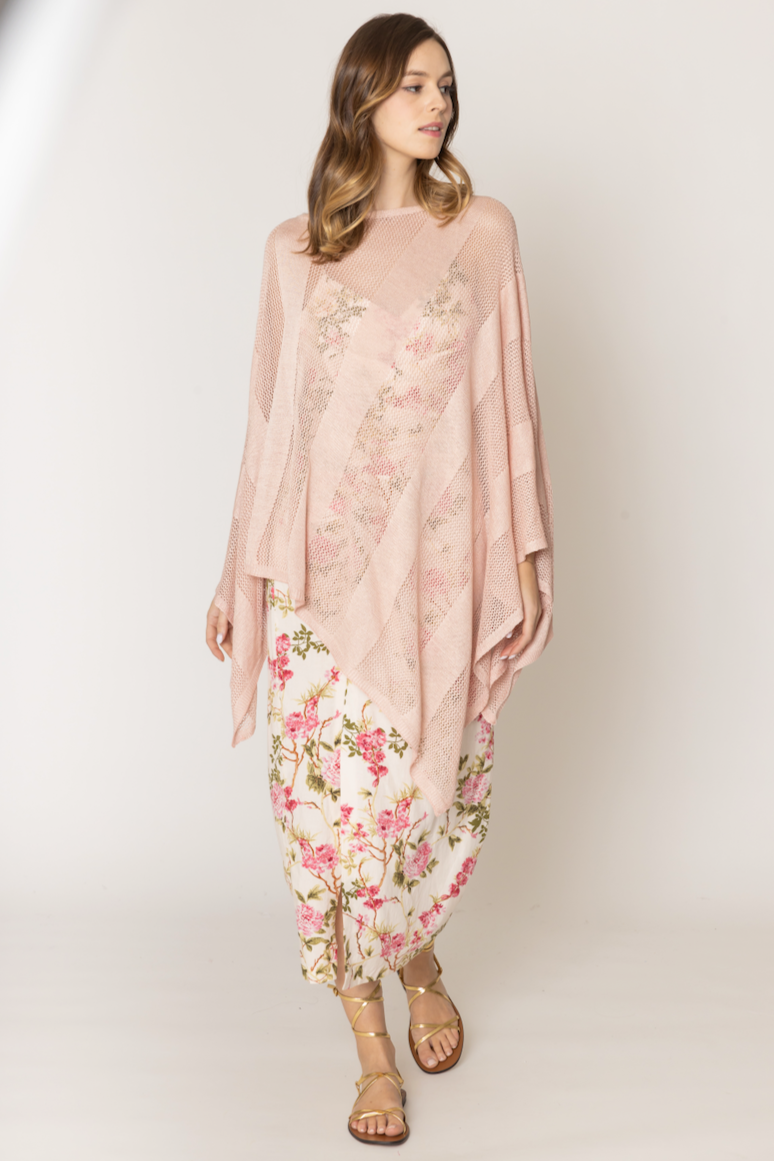 Lurex Mesh Poncho