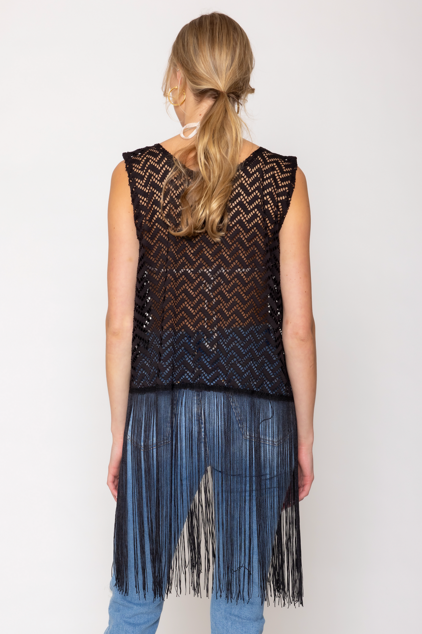 Crochet Poncho With Fringe