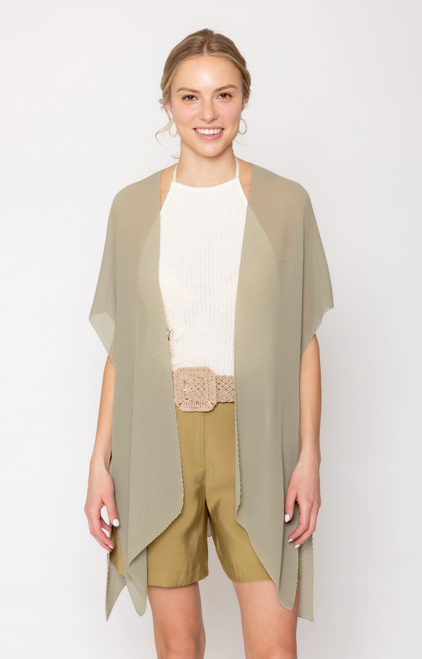 Solid Chiffon Ruana