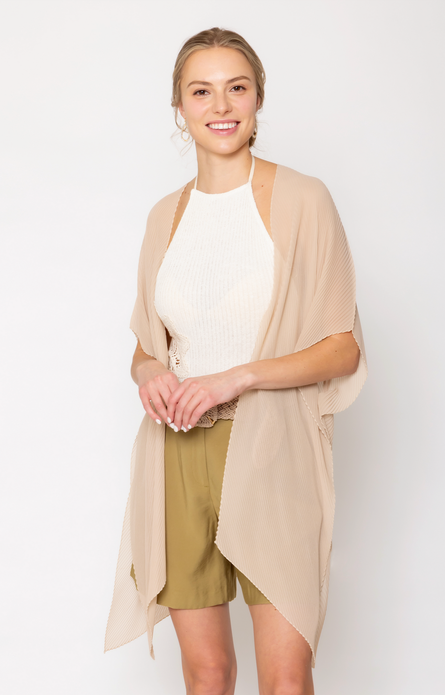 Solid Chiffon Ruana