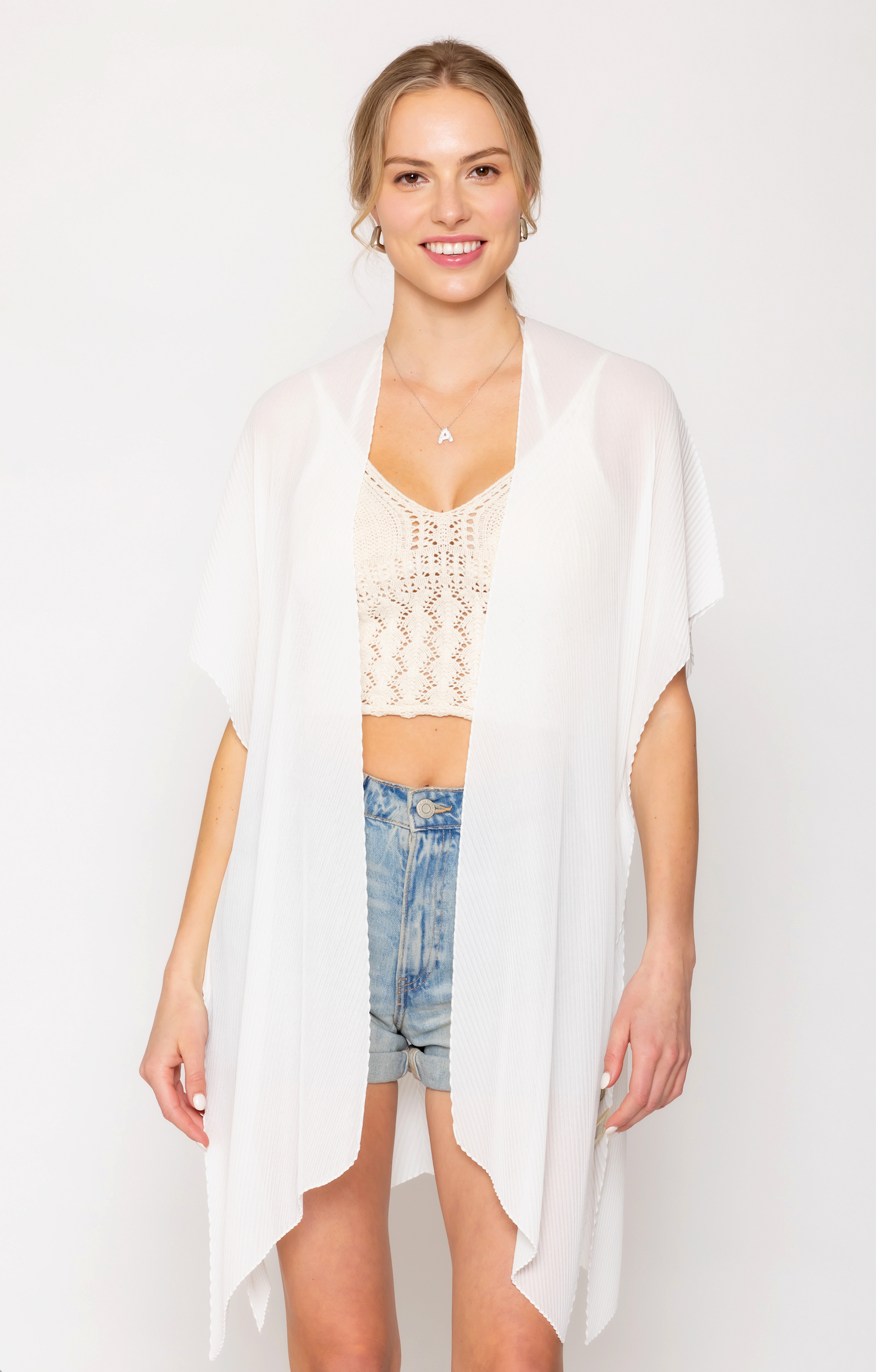 Solid Chiffon Ruana