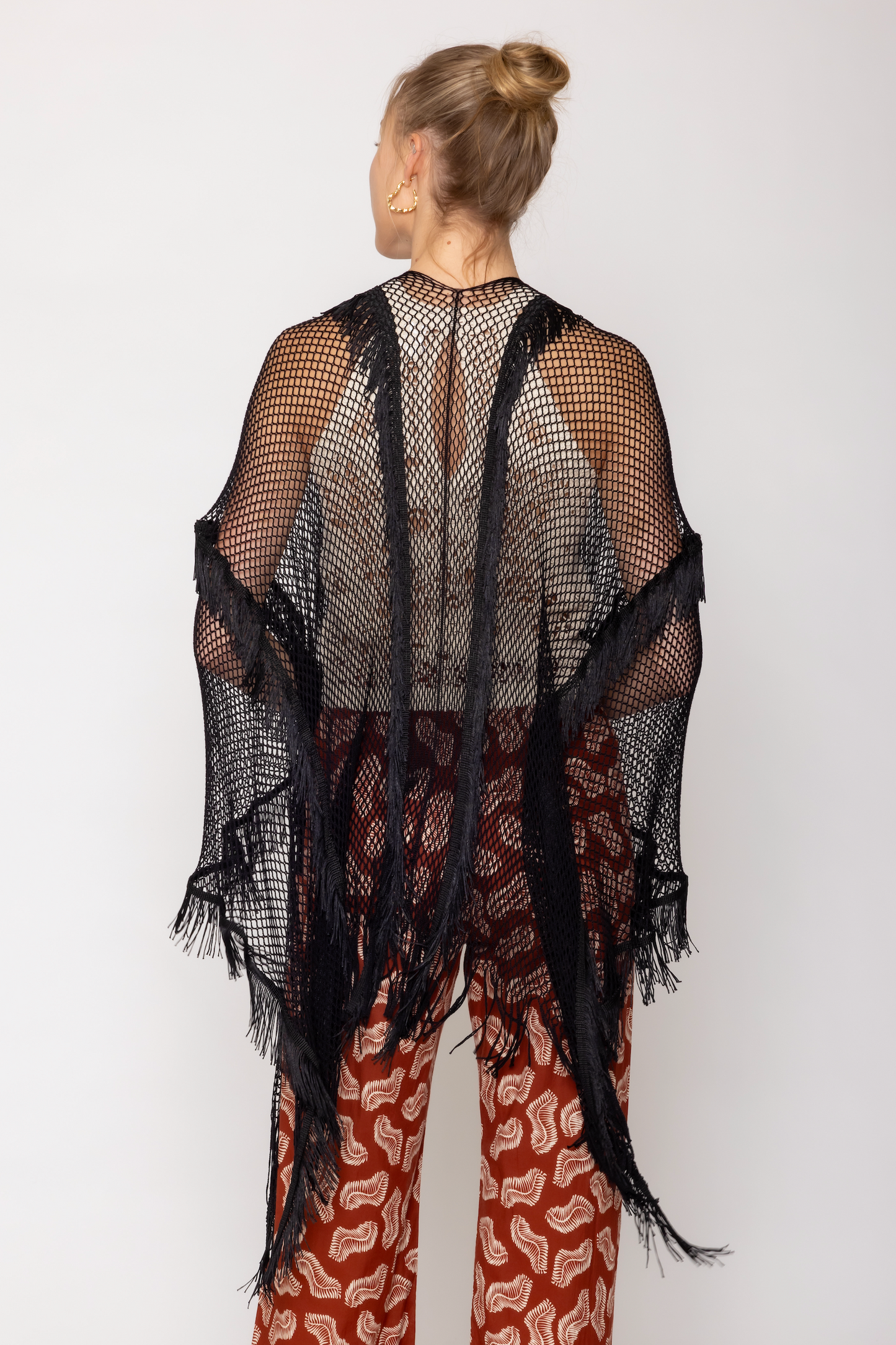 Lurex Tassel Kimono