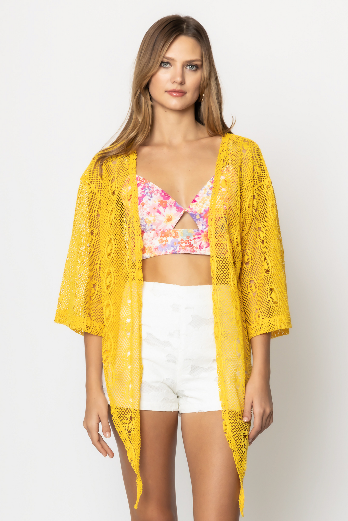 The Waist Tie Mesh Cardigan