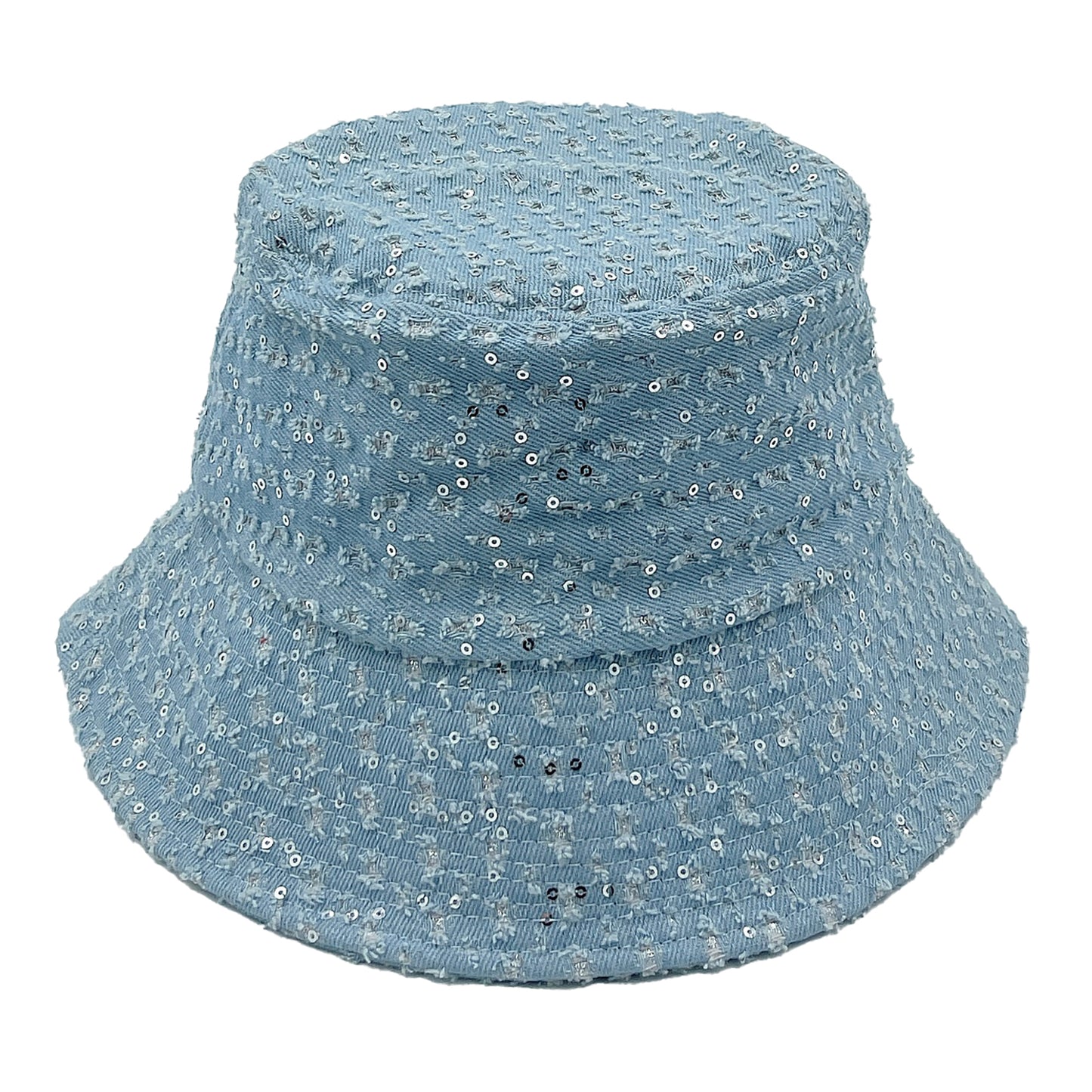 Stone Distressed Denim Bucket Hat