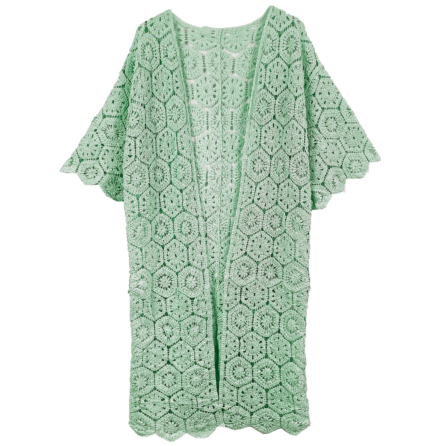 Crochet Long Cardigan