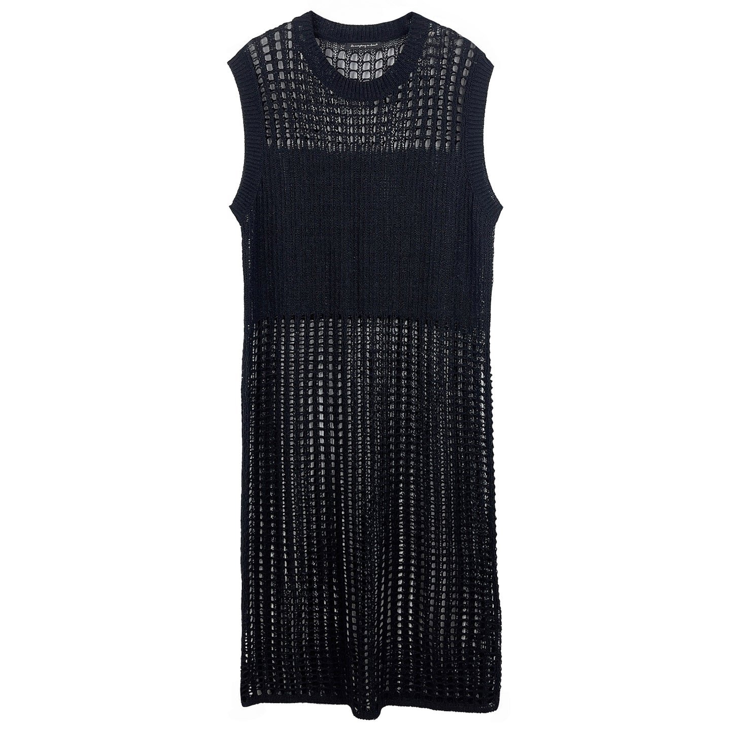 Chest Blocked Crochet Long Dress