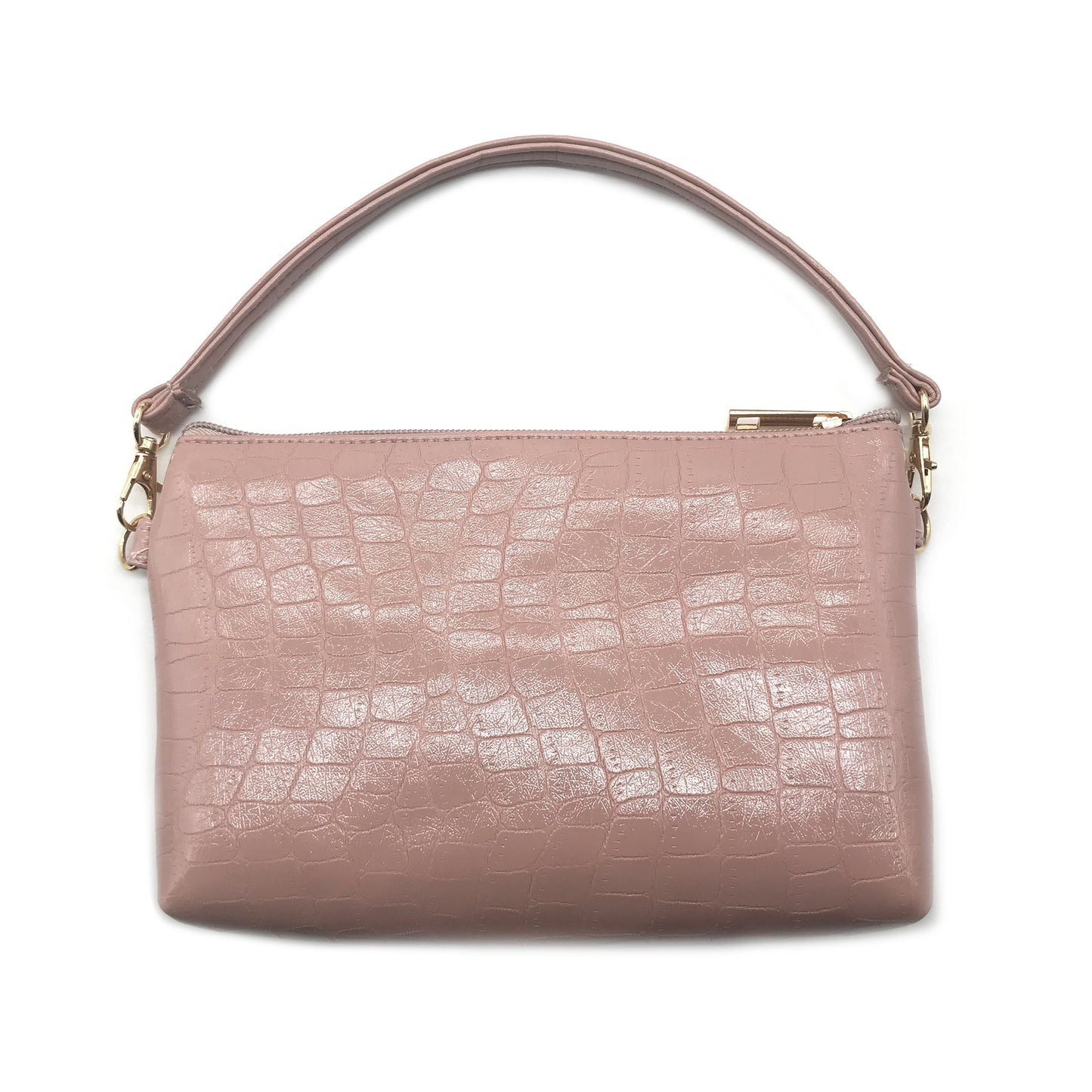 PU Crocodile Pouch Bag