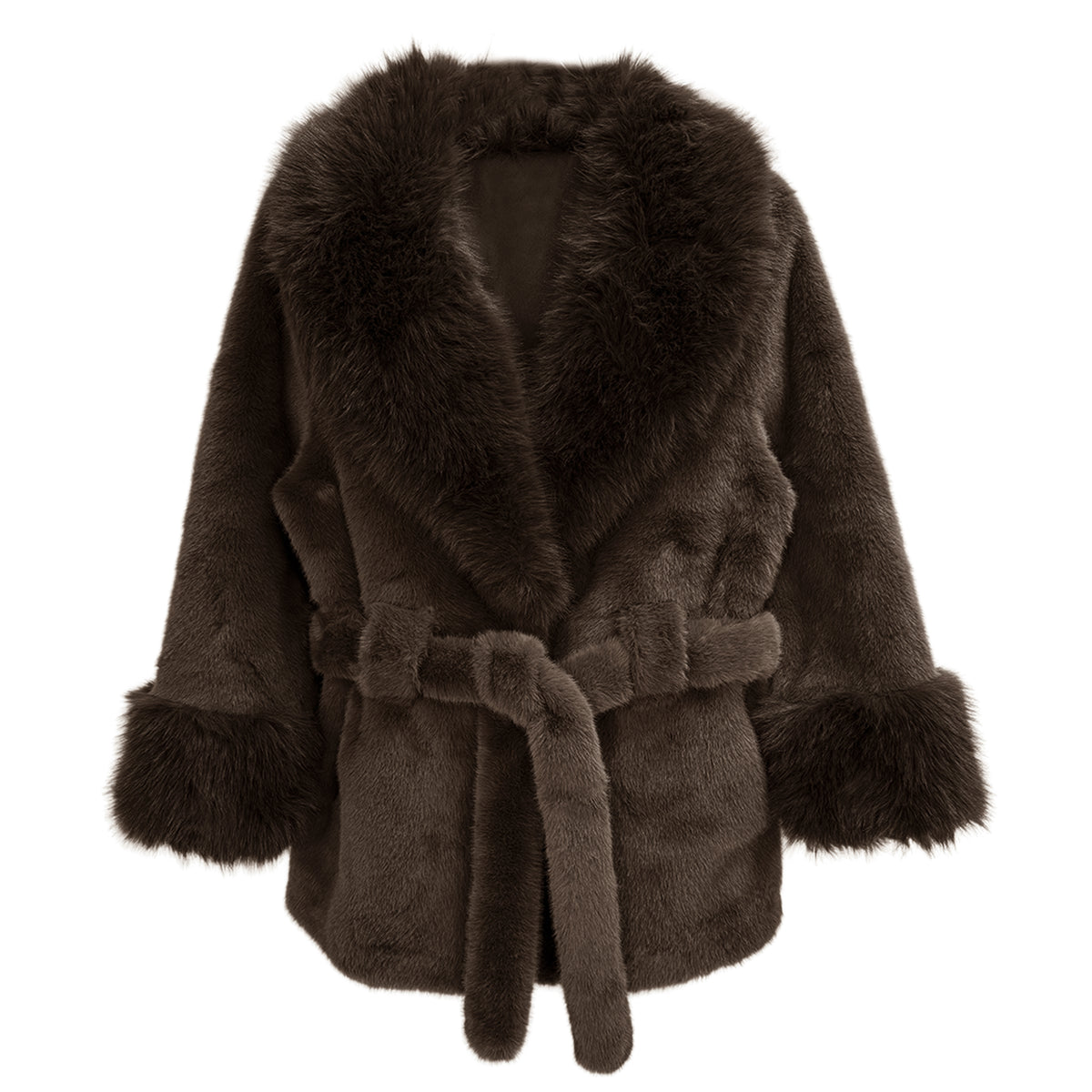 Belted Fur Jacket