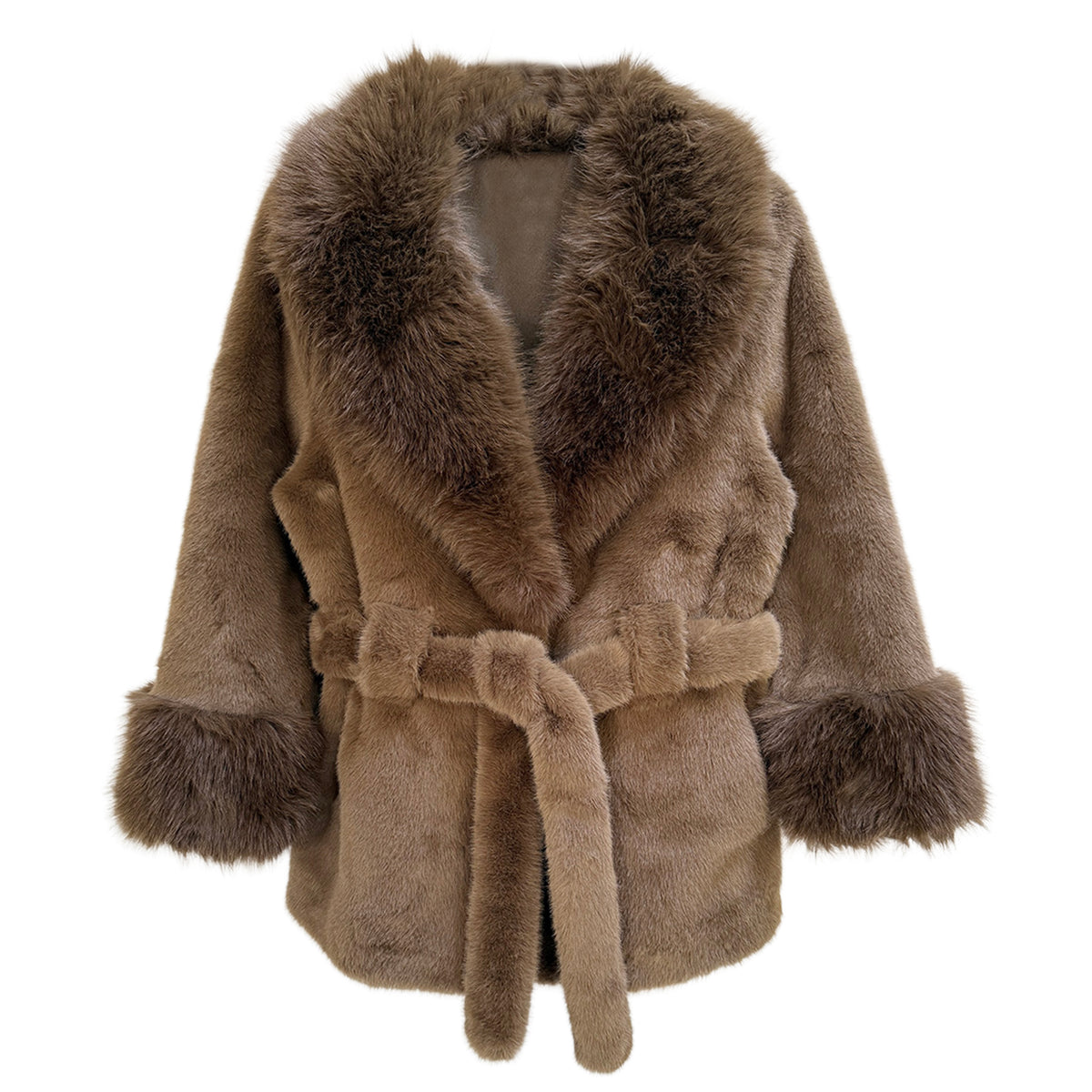Belted Fur Jacket
