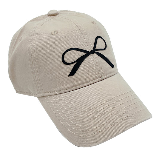 Rubber Bow Baseball Cap