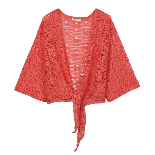 The Waist Tie Mesh Cardigan