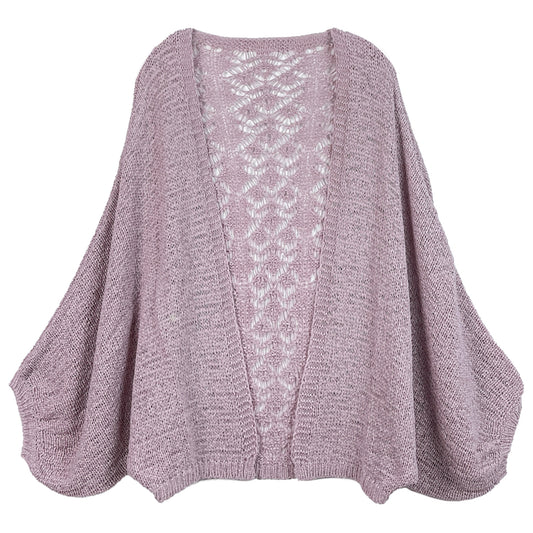 Crochet Cardigan With Lace Back