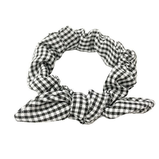 Plaid Scrunchie with Ribbon