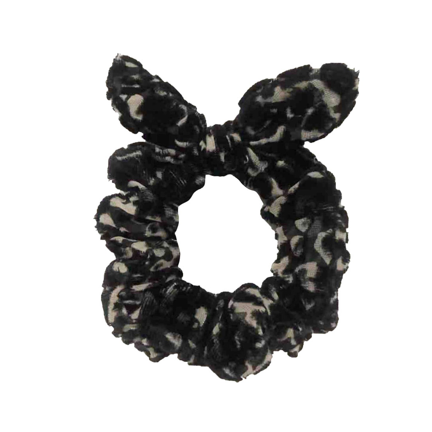 Burnout Velvet Bow Scrunchie