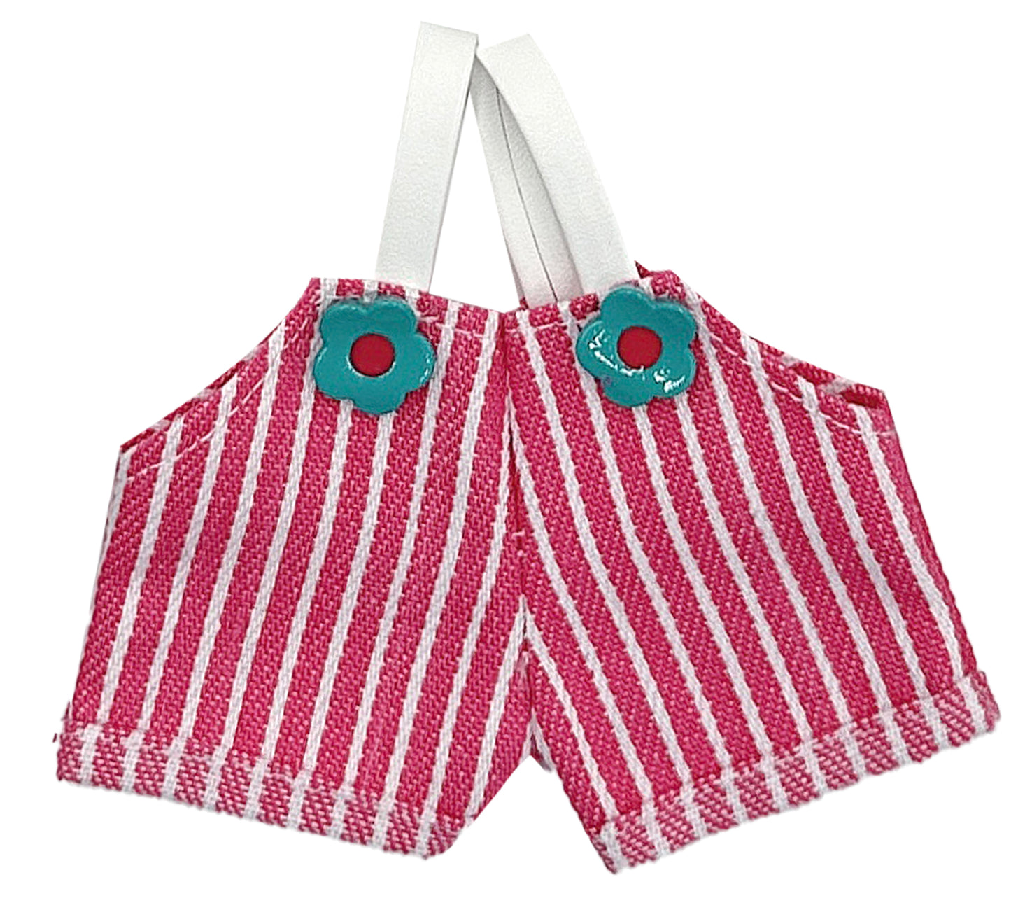 Flower Stripe Overall Shorts - LBB Clothing